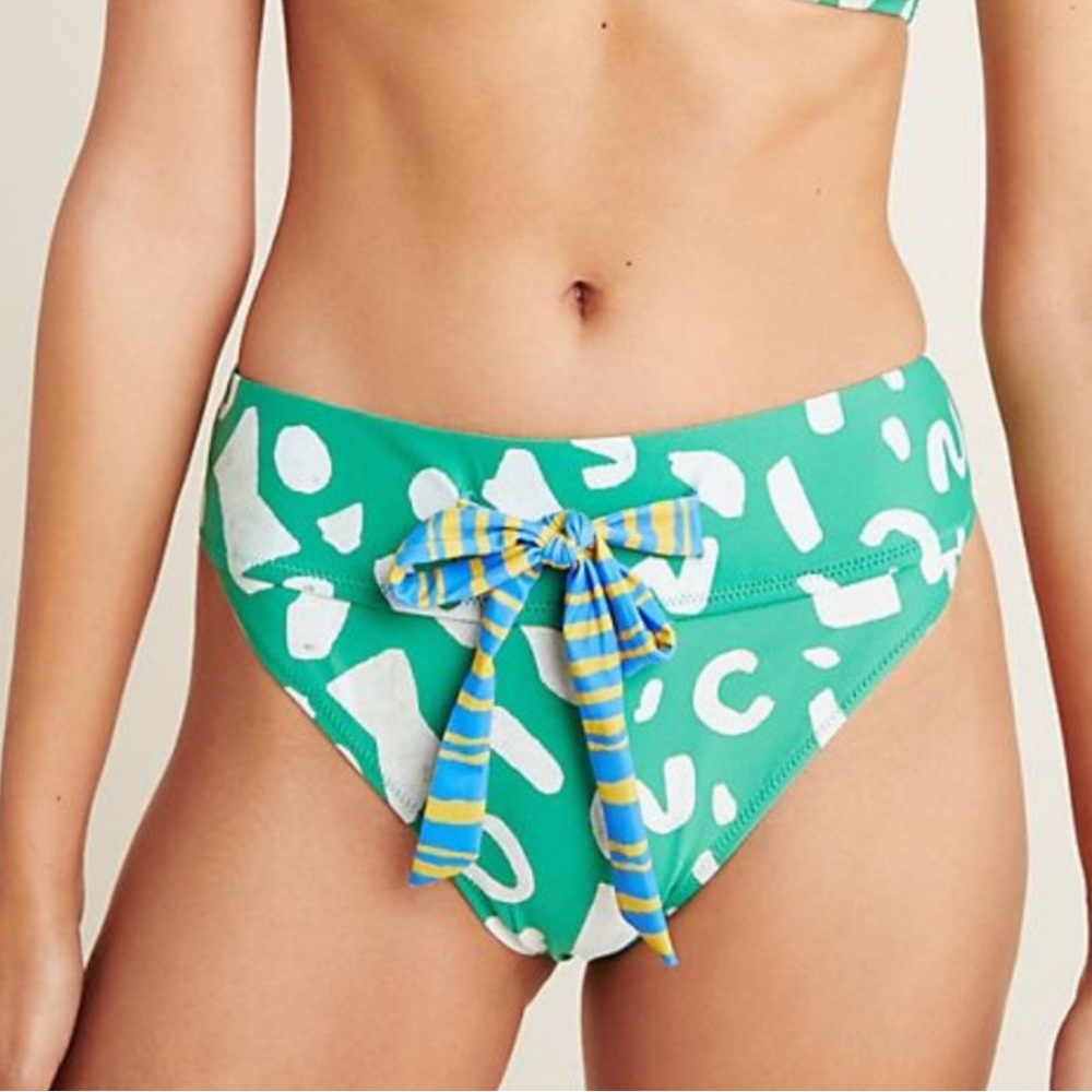 Anthropologie | NWT Green Alja Horvat Bikini Bottom Only Large